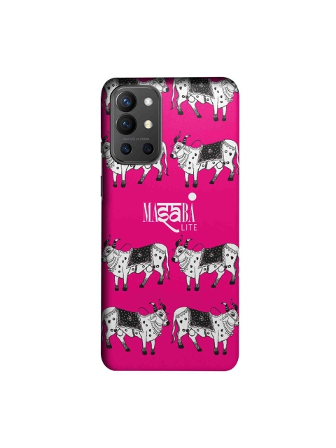 

CelfieDesign Pink & White Masaba Cow Print Oneplus 9R Slim Back Case