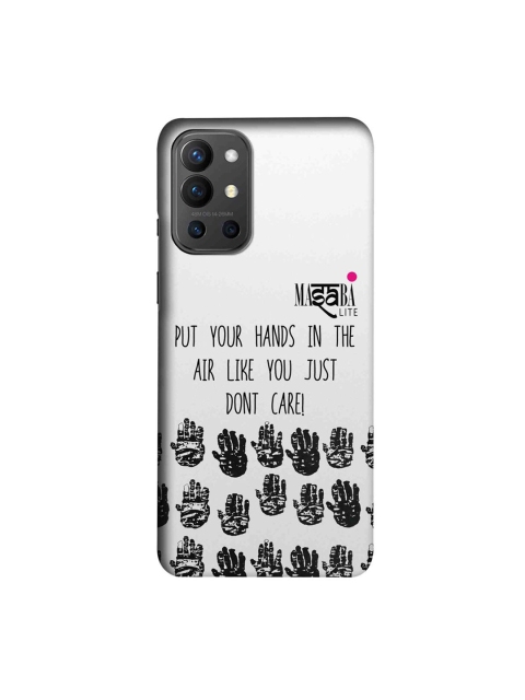 

CelfieDesign White & Black Masaba Hands Up Oneplus 9R Slim Back Case