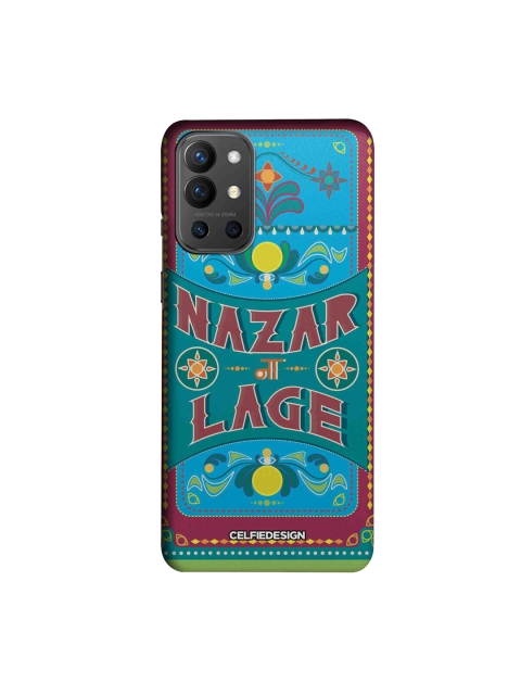 

CelfieDesign Blue & Maroon Printed Oneplus 9R Slim Back Case