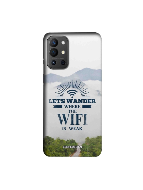 

CelfieDesign White & Black Wander Without Wifi OnePlus 9R Slim Back Case