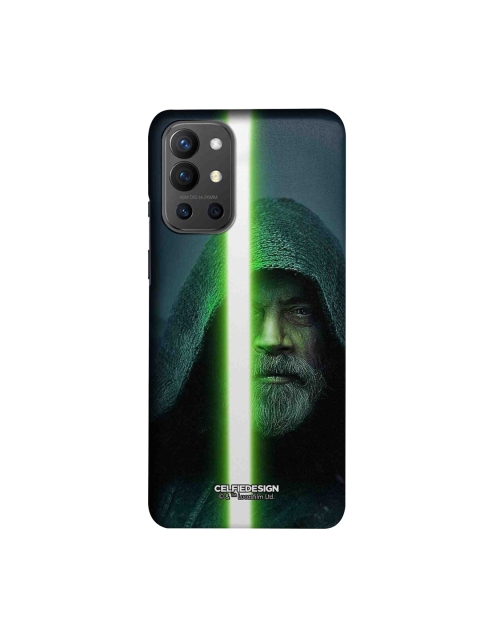 

CelfieDesign Green & Black Light Saber Green OnePlus 9R Slim Back Case