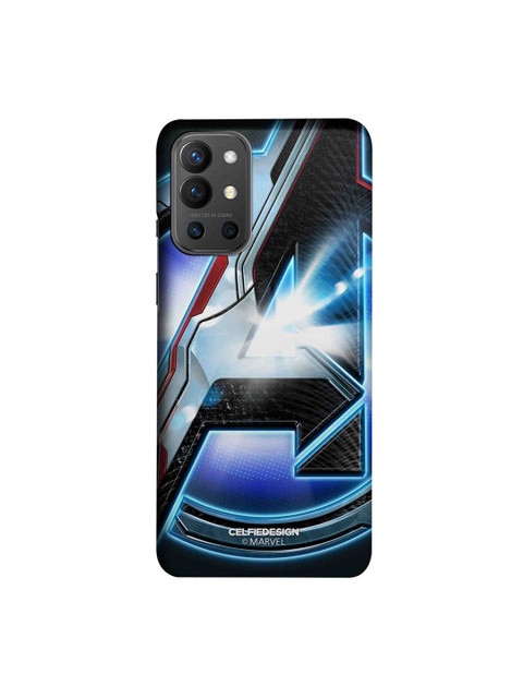 

CelfieDesign Black & Blue Endgame Logo Grey OnePlus 9R Slim Back Case
