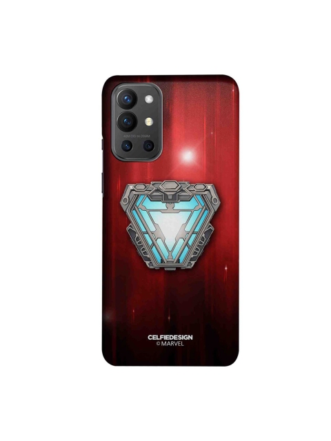 

CelfieDesign Red & Turquoise-Blue Iron man Infinity Arc ReactorOnePlus 9R Slim Back Case