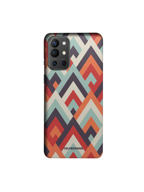 

CelfieDesign White & Black Symmetric Chevron OnePlus 9R Slim Back Case