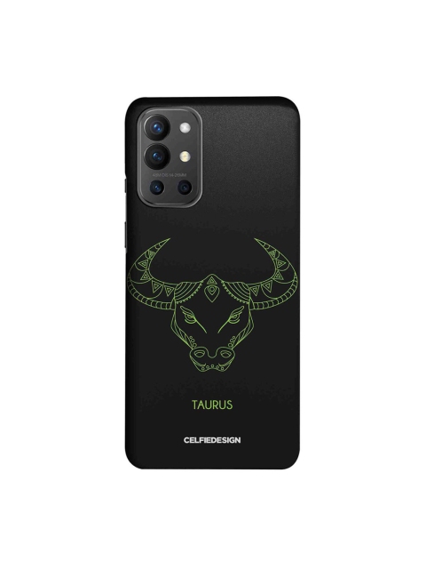 

CelfieDesign Black & Green Taurus OnePlus 9R Slim Back Case