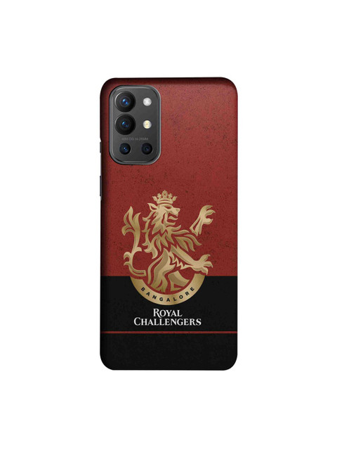 

CelfieDesign Red & Black Royal Challengers Bangalore OnePlus 9R Slim Back Case