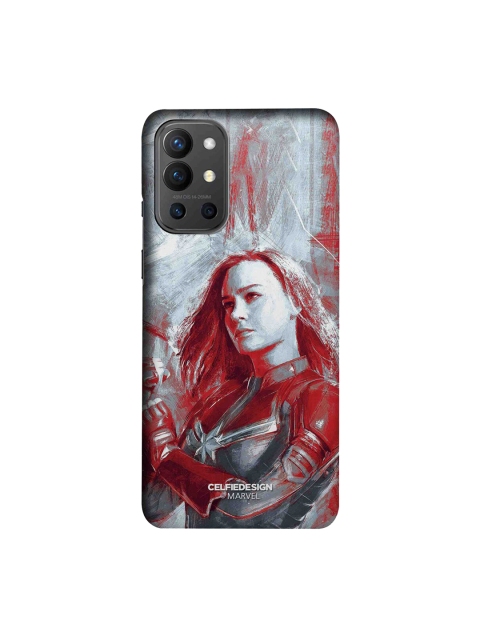 

CelfieDesign Grey & Red Charcoal Art Capt Marvel OnePlus 9R Slim Back Case