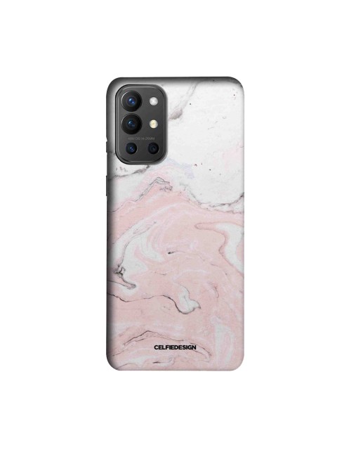 

CelfieDesign White & Pink Marble Rosa Verona OnePlus 9R Slim Back Case