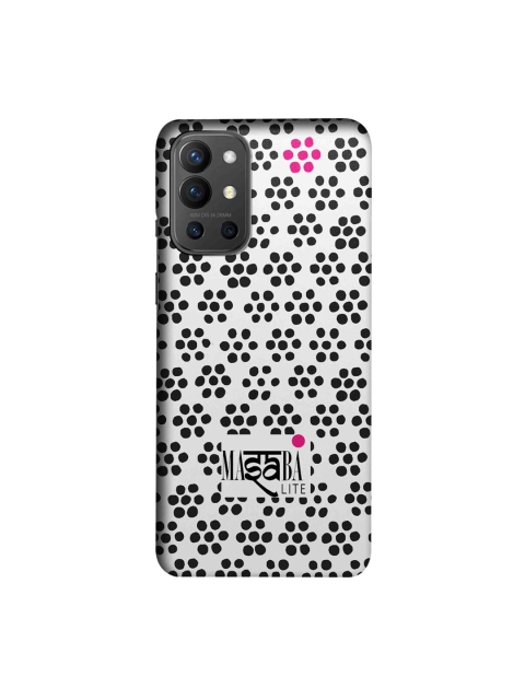 

CelfieDesign White & Black Masaba Boondi Print OnePlus 9R Slim Back Case