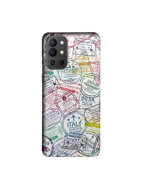 

CelfieDesign White & Red Immigration Stamps Classic OnePlus 9R Slim Back Case