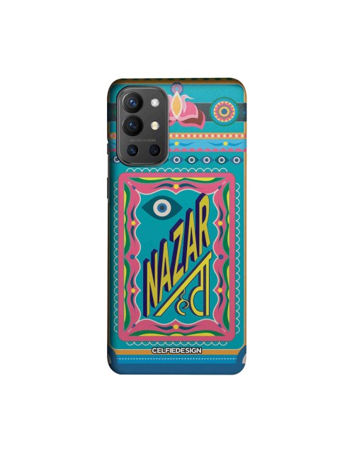 

CelfieDesign Blue & Yellow Nazar Hata OnePlus 9R Slim Back Case