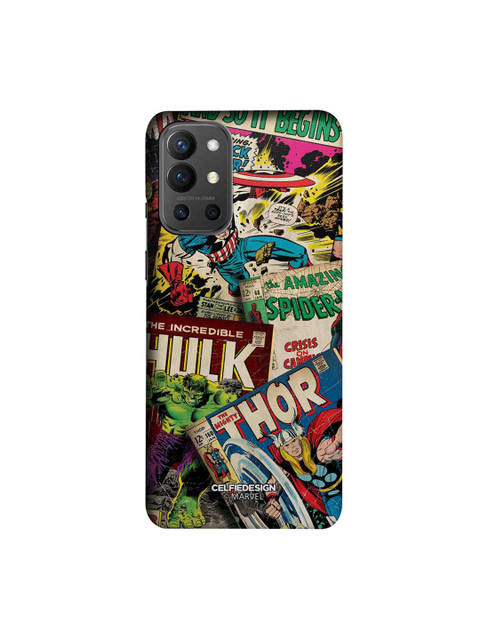 

CelfieDesign Black & Beige Marvel Comics Collection OnePlus 9R Slim Back Case