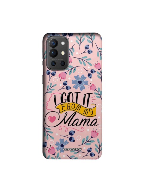 

CelfieDesign Pink & Blue Printed OnePlus 9R Slim Back Case