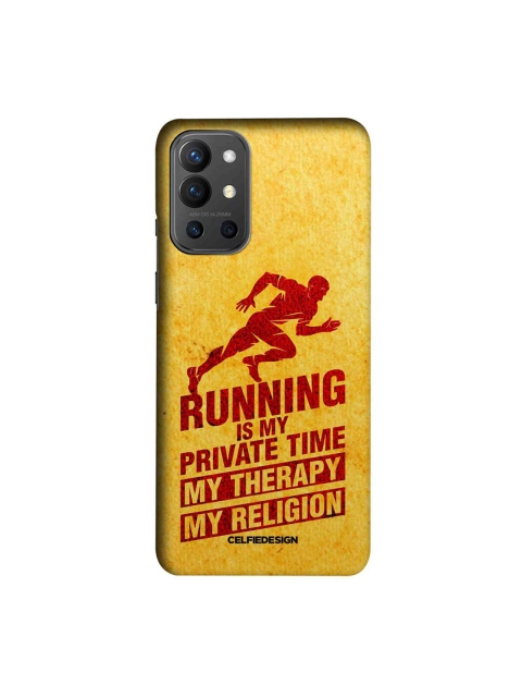 

CelfieDesign Yellow & Red Printed OnePlus 9R Slim Back Case