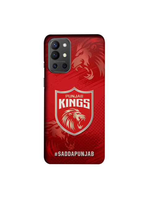 

CelfieDesign Red & White Punjab Kings Crest OnePlus 9R Slim Back Case