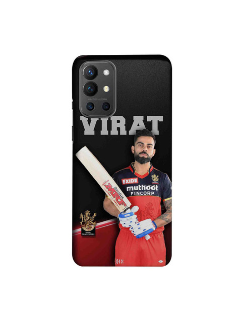 

CelfieDesign Black & Red RCB Profile Virat OnePlus 9R Slim Back Case