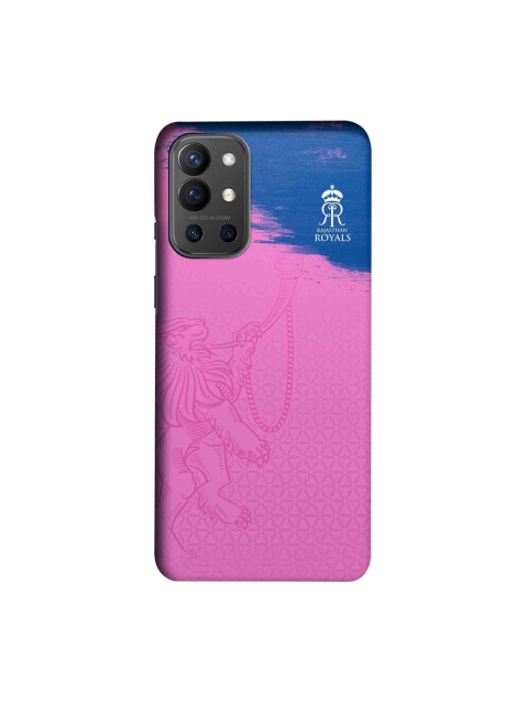 

CelfieDesign Pink & Blue Rajasthan Royals Crest Pink Printed OnePlus 9R Slim Back Case