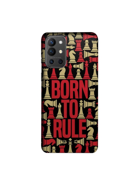 

CelfieDesign Black & Red Born To Rule Printed OnePlus 9R Slim Back Case
