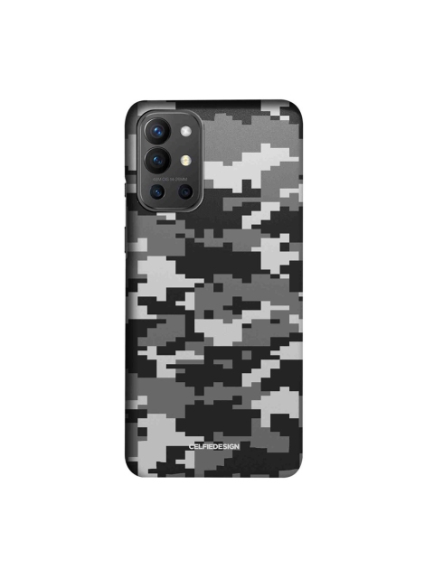 

CelfieDesign Black & Grey Camo Pixel Ash OnePlus 9R Slim Back Case