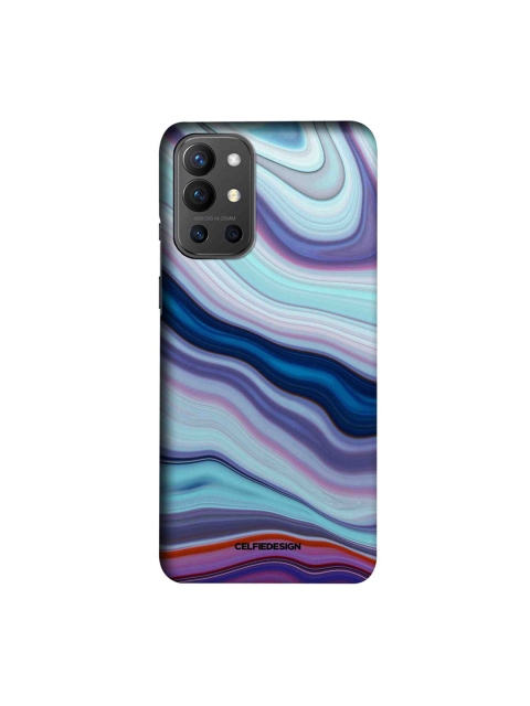 

CelfieDesign Purple & Blue Liquid Funk Purple Printed OnePlus 9R Slim Back Case