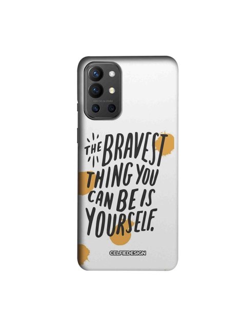 

CelfieDesign Grey & Black Printed OnePlus 9R Slim Back Case