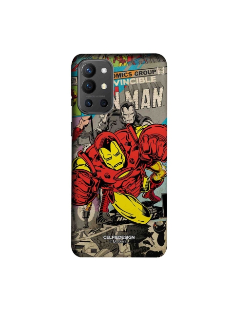 

CelfieDesign Grey & Red Comic Ironman Plastic OnePlus 9R Slim Back Case