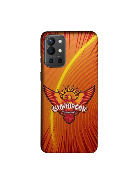 

CelfieDesign Yellow & Orange Sunrisers Hyderabad Crest Printed OnePlus 9R Slim Back Case