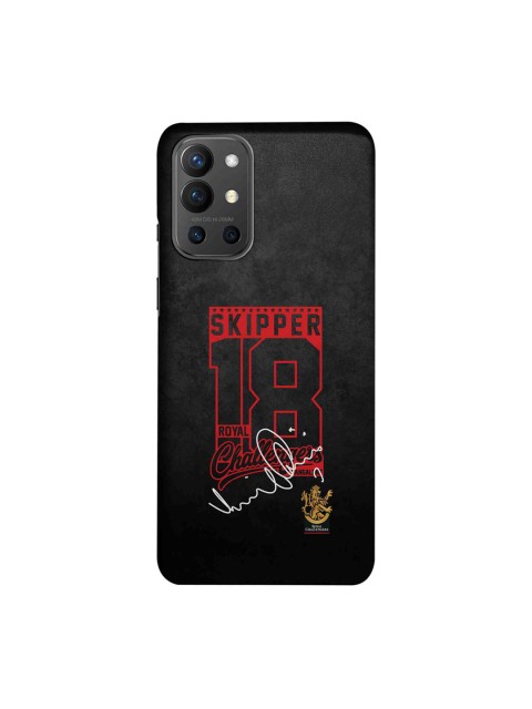 

CelfieDesign Black & Red Autograph Virat OnePlus 9R Slim Back Case