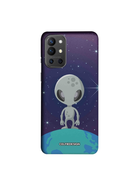 

CelfieDesign Multi-Coloured Alien Printed OnePlus 9R Slim Back Case