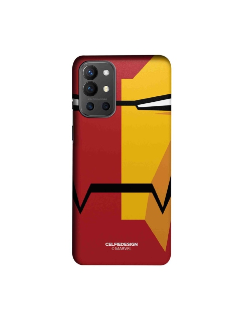 

CelfieDesign Red & Yellow Face Focus Ironman Printed OnePlus 9R Slim Back Case