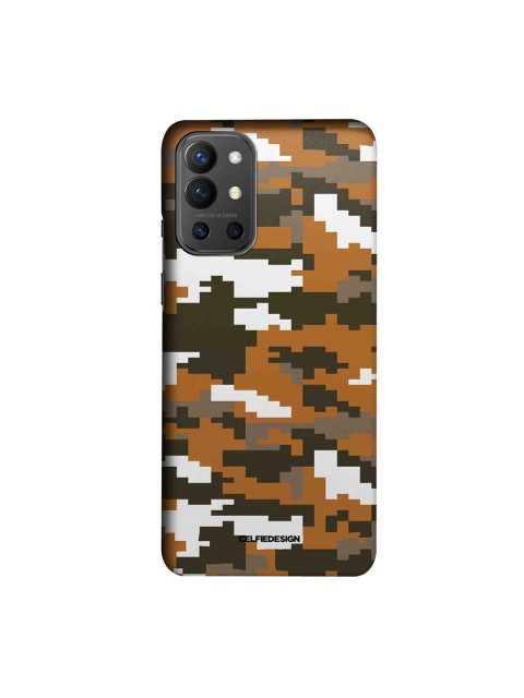 

CelfieDesign Brown & White Camo Pixel OnePlus 9R Slim Back Case