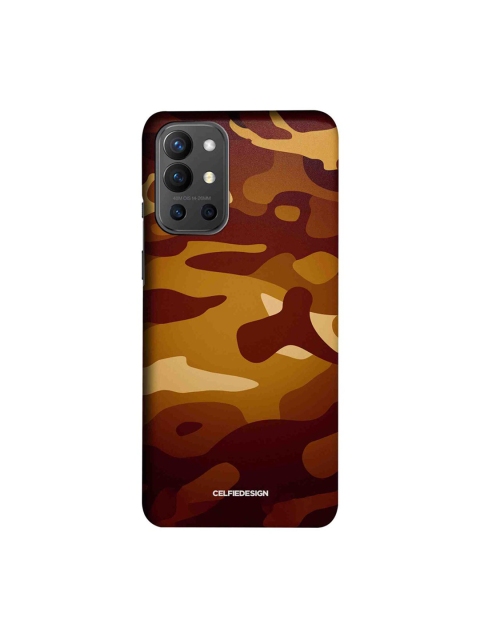 

CelfieDesign Brown Camouflage Printed OnePlus 9R Slim Back Case