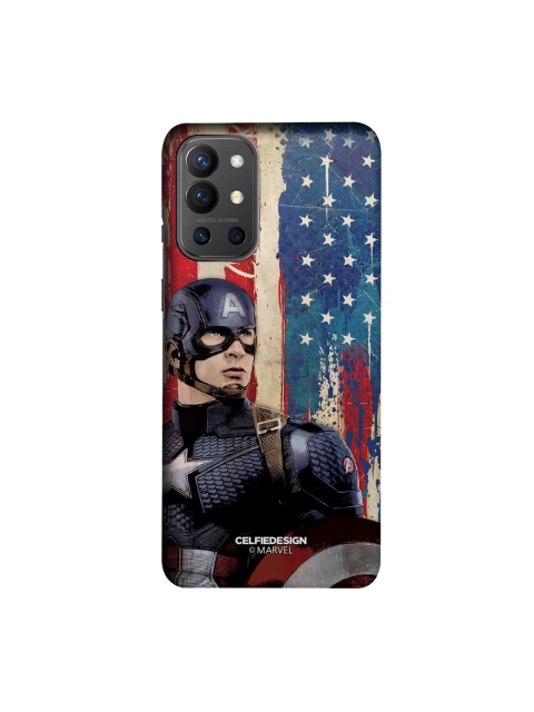 

CelfieDesign Blue & Red Captain American OnePlus 9R Slim Back Case