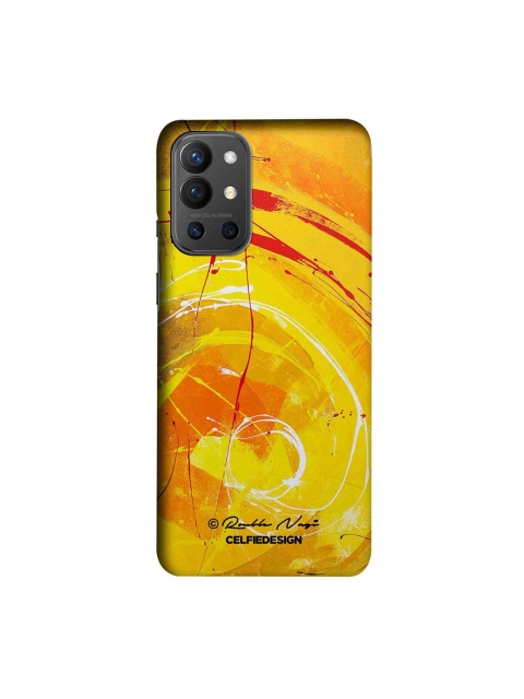 

CelfieDesign Yellow & Red Printed OnePlus 9R Slim Back Case