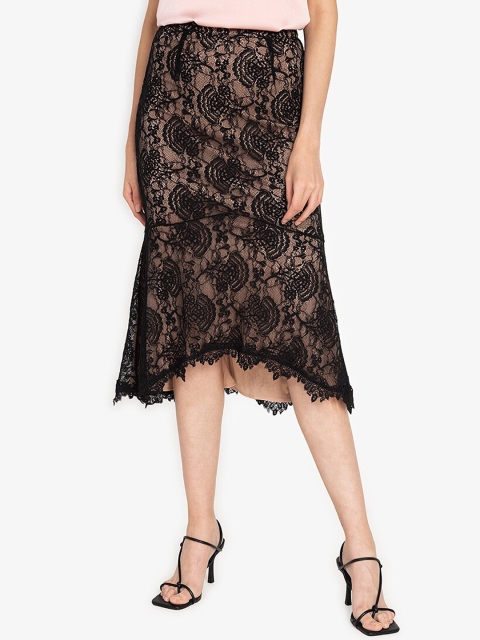 

ZALORA OCCASION Black Lace Skirt