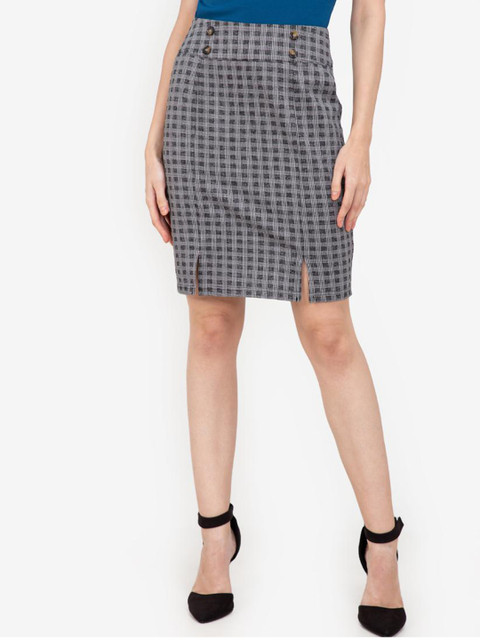 

ZALORA WORK Women Pink Solid Straight Skirt