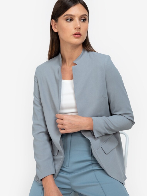 

ZALORA BASICS Women Blue Tailored Jacket