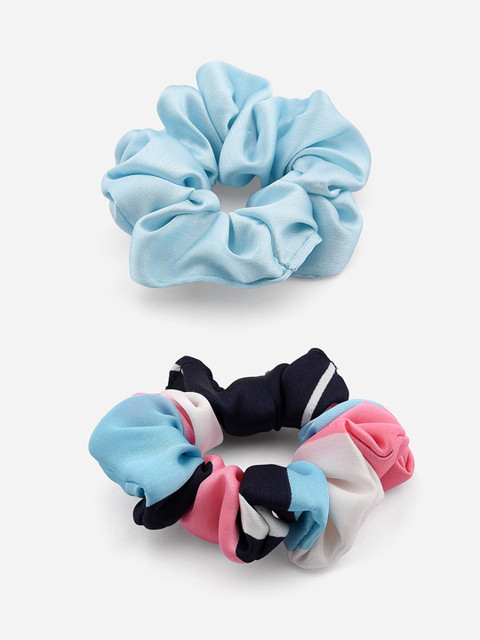 

ToniQ Women Blue & Pink Set of 2 Ponytail Holders