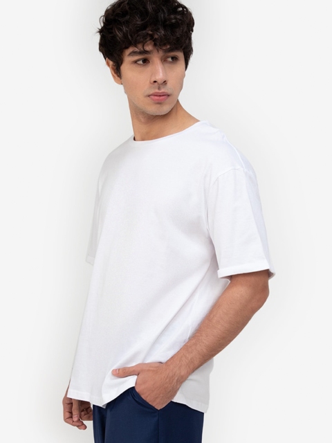 

Men Solid T-Shirt, White