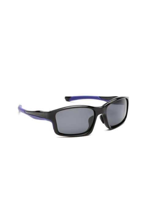

Roadster Unisex Rectangular Sport Sunglasses 1372-C4, Black