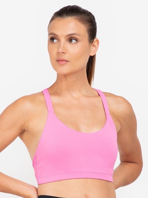 

ZALORA ACTIVE Pink Solid Sports Bra