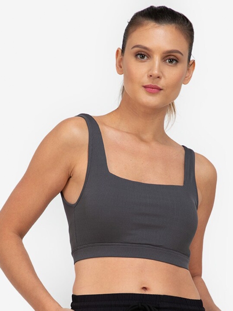 

ZALORA ACTIVE Grey Bra Lightly Padded