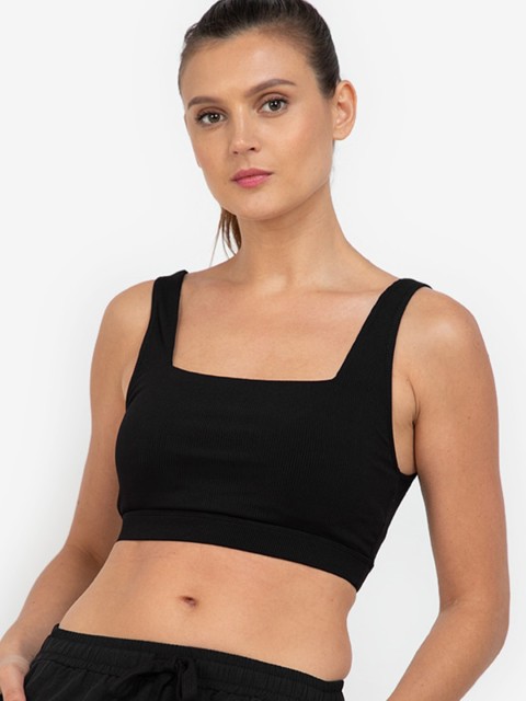 

ZALORA ACTIVE Black Bra Lightly Padded