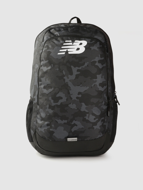 

New Balance Unisex Grey & Black Camouflage Print Backpack 26.6 L