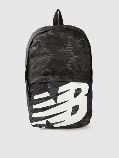

New Balance Unisex Black & White Brand Logo Print 15 Inch Laptop Backpack