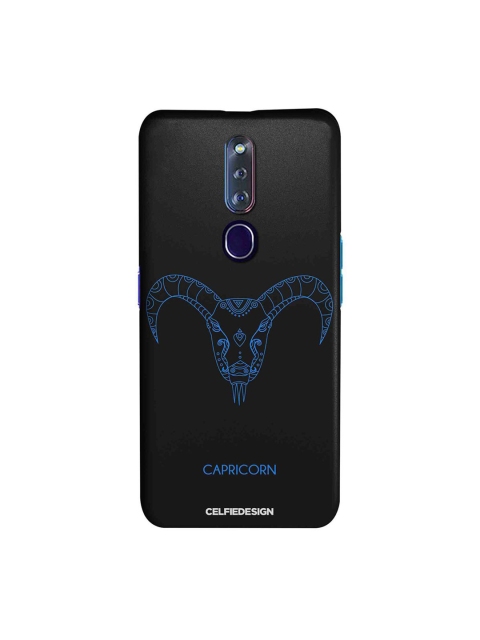 

CelfieDesign Black & Blue Capricorn Oppo F11 Pro Slim Back Case