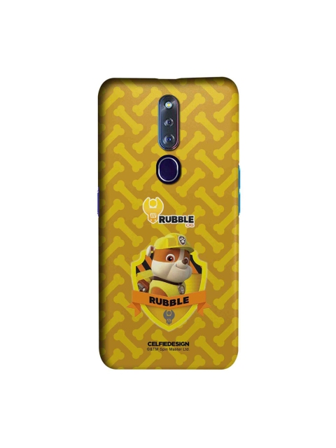

CelfieDesign Yellow & Brown Printed Oppo F11 Pro Slim Back Case