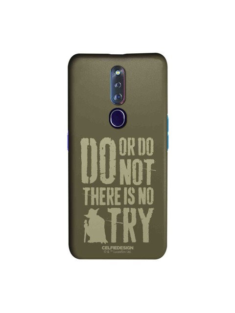 CelfieDesign Olive Green Yoda Theory Oppo F11 Pro Slim Back Case