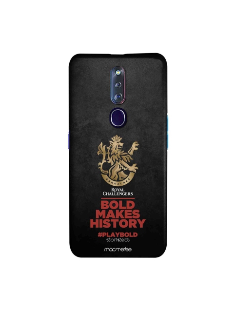 

CelfieDesign Black & Red Bold Makes History Oppo F11 Pro Slim Back Case