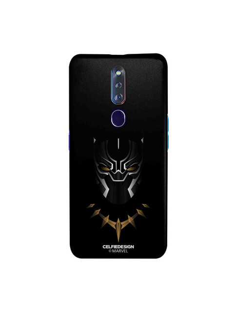 

CelfieDesign Black & Beige Minimalistic Panther Oppo F11 Pro Slim Back Case